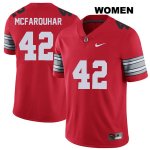 Women's NCAA Ohio State Buckeyes Lloyd McFarquhar #42 College Stitched 2018 Spring Game Authentic Nike Red Football Jersey WD20G06PV